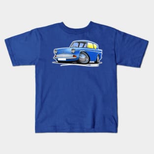 Ford Anglia 105e Blue Kids T-Shirt